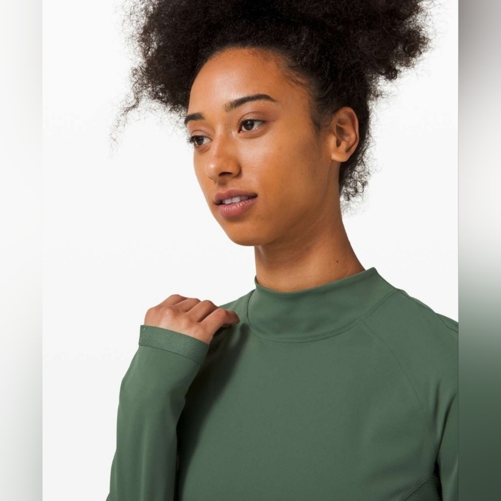 Lululemon Quickflash Pullover Algae Green Size 6 … - image 2